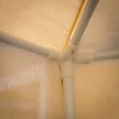 Kerti pavilon sátor, 3,9x2,5x3,9m, bézs/fekete, RINGE TYP 2+6 oldal