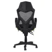 Irodai/gamer szék, fekete/zöld, teherbírás 150 kg, JORIK