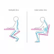 Ergonomikus térdelőszék, narancs/bükkfa, FLONET