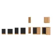 Felső szekrény, matt fekete/artisan tölgy, MONRO 60/60 GN-72 1F