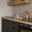 Alsó nyitott szekrény, artisan tölgy, MONRO 15 D OTW BB