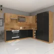 Alsó nyitott szekrény, artisan tölgy, MONRO 15 D OTW BB