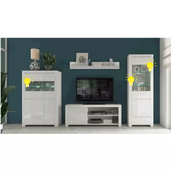 LED világítás, 4-pontos, fehér, LINDY/VILGO/TIFFY
