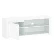 TV asztal 1D/160, fehér fényes, LINDY