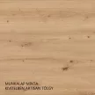 Felső szekrény, fehér/artisan tölgy, LULA 40 GS-72 1F