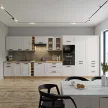 Felső szekrény sarokba, fehér/artisan tölgy, LULA 58x58 GN-72 1F