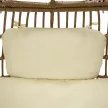 Rattan fotel, természetes/fekete/bézs, KARMEN