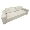 Kihúzható heverő, bézs, HARPERA BIG SOFA
