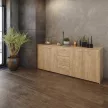 Kombinált komód, artisan tölgy, HUGOS 180