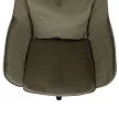 Irodai fotel, szürkésbarna Taupe Velvet anyag/króm, KLIAN