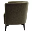 Design fotel, zöld/fekete, KAPY