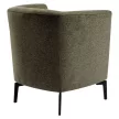 Design fotel, zöld/fekete, KAPY