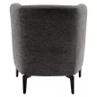 Design fotel, szürke/fekete, KAPY