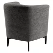 Design fotel, szürke/fekete, KAPY
