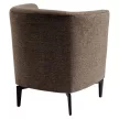 Design fotel, barna/fekete, KAPY