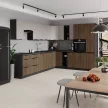 Ajtó mosogatógéphez, okapi dió/fekete, MENZO ZM 570x446