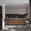 Ajtó mosogatógéphez, okapi dió/fekete, MENZO ZM 713x596