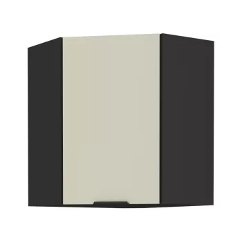 Felső sarokszekrény kasmír/fekete, ARAKA 60x60 GN-72 1F
