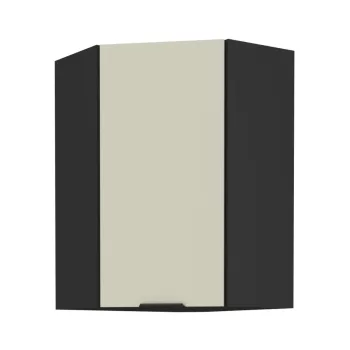 Felső sarokszekrény kasmír/fekete, ARAKA 60x60 GN-90 1F