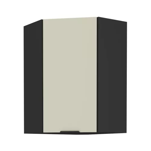 Felső sarokszekrény kasmír/fekete, ARAKA 60x60 GN-90 1F