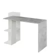 Számítógépasztal, beton/fehér, ANDREO NEW