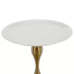 Kisasztal, fehér Ivory/arany, FEJ