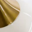 Kisasztal, fehér Ivory/arany, FEJ