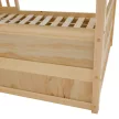 Montessori ágy, 90x200, természetes, tömör, BIANKA