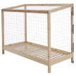 Montessori ágy, természetes/fehér/fekete, 90x200, FUTAL