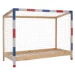 Montessori ágy, természetes/fehér/kék/piros, 90x200, FUTAL