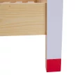 Montessori ágy, természetes/fehér/kék/piros, 90x200, FUTAL
