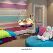 Függő fotel, átlátszó/arany/fehér, BUBBLE NEW TYP 1