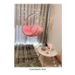 Függő fotel, átlátszó/arany/fehér, BUBBLE NEW TYP 1