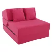 Összecsukható matrac/fotel, 2v1, rózsaszín magenta, PELOS