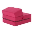 Összecsukható matrac/fotel, 2v1, rózsaszín magenta, PELOS