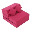 Összecsukható matrac/fotel, 2v1, rózsaszín magenta, PELOS