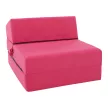 Összecsukható matrac/fotel, 2v1, rózsaszín magenta, PELOS