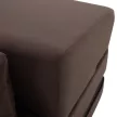 Összecsukható matrac/fotel, 2v1, barna Taupe, PELOS