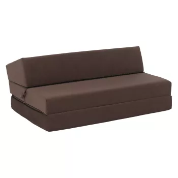 Összecsukható matrac/fotel, 2v1, barna Taupe, VEDIS