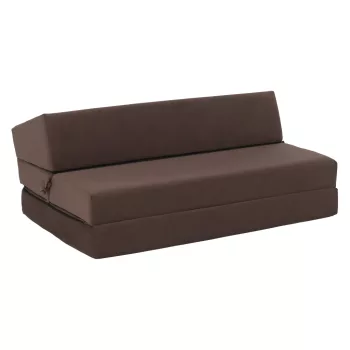 Összecsukható matrac/fotel, 2v1, barna Taupe, VEDIS