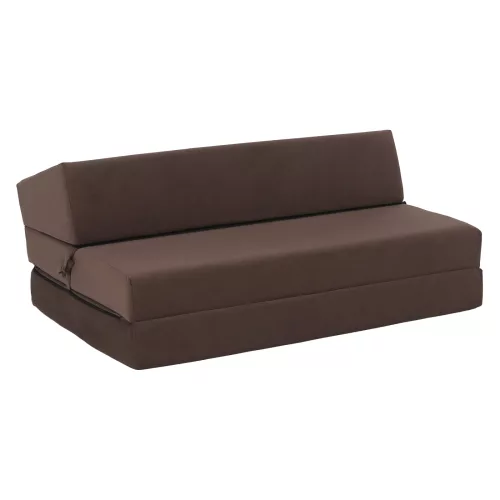 Összecsukható matrac/fotel, 2v1, barna Taupe, VEDIS
