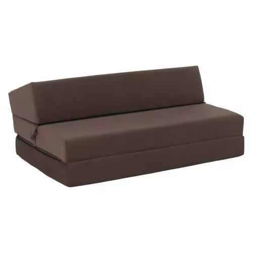 Összecsukható matrac/fotel, 2v1, barna Taupe, VEDIS