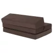 Összecsukható matrac/fotel, 2v1, barna Taupe, VEDIS