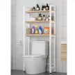 Polcállvány WC fölé, tölgy natural/fehér, BALRAM