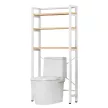 Polcállvány WC fölé, tölgy natural/fehér, BALRAM