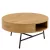 Dohányzóasztal, tölgy/fekete, TARMON