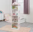 Gyerek könyvespolc, fehér/rózsaszín, MAISON TYP 2