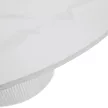 Dohányzóasztal, fehér márvány/MDF, átmérő 80 cm, MAHIR TYP 1