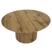 Dohányzóasztal, tölgy, átmérő 80 cm, MAHIR TYP 2