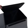 Összecsukható tároló doboz, szürke/fekete, DETER